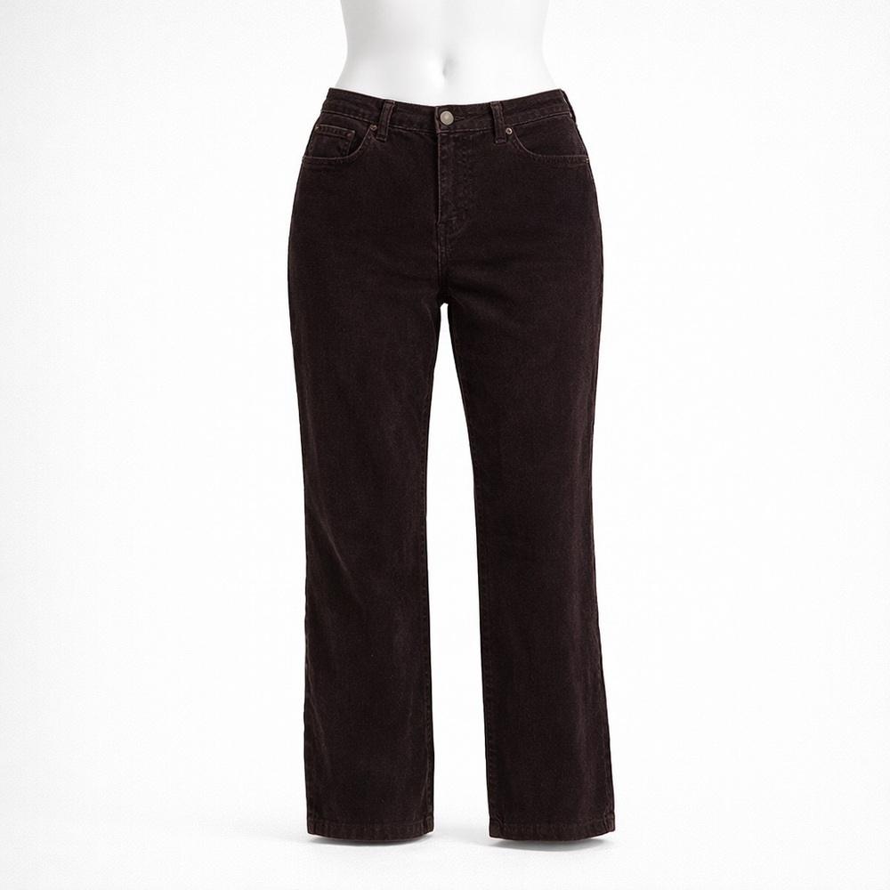 Size 12 LRL Lauren Jeans Co Ralph Lauren Women’s Corduroy Pants Brown Straight